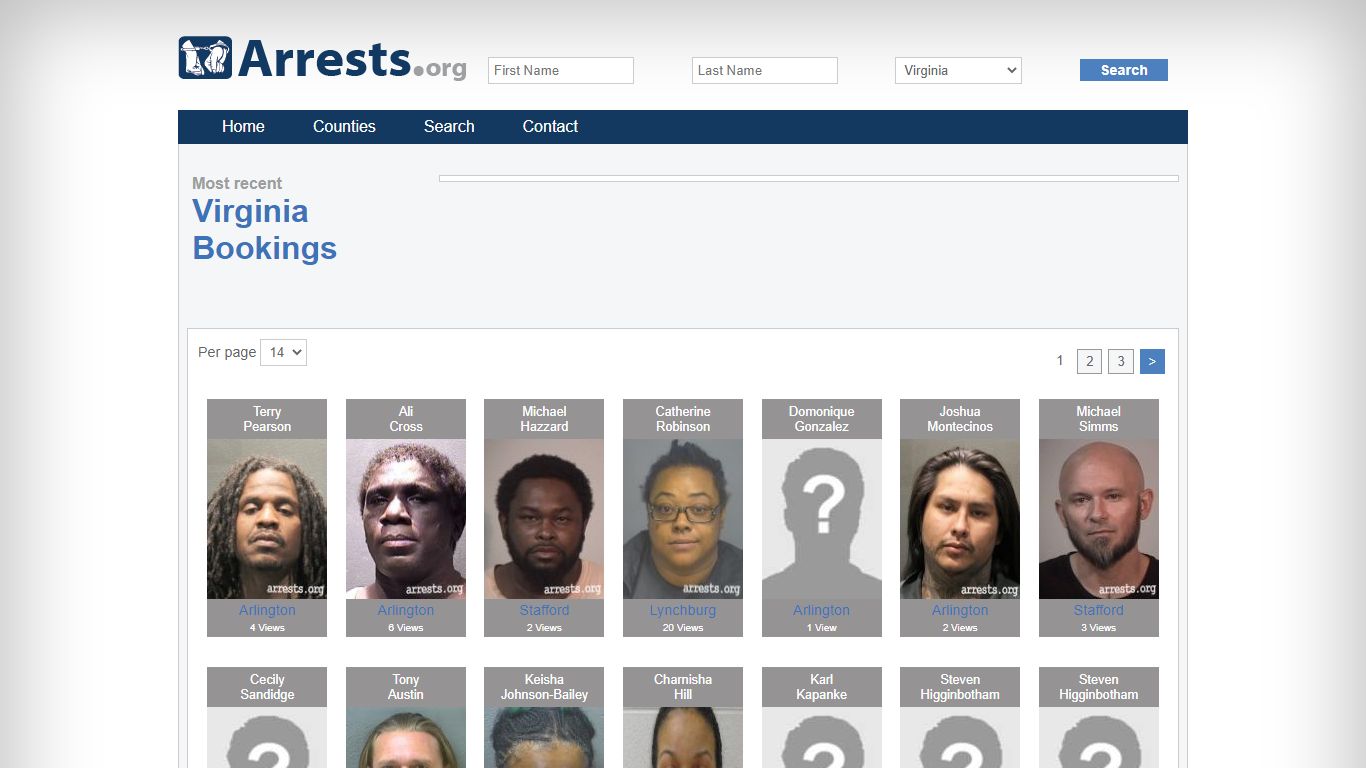 Virginia Arrests and Inmate Search